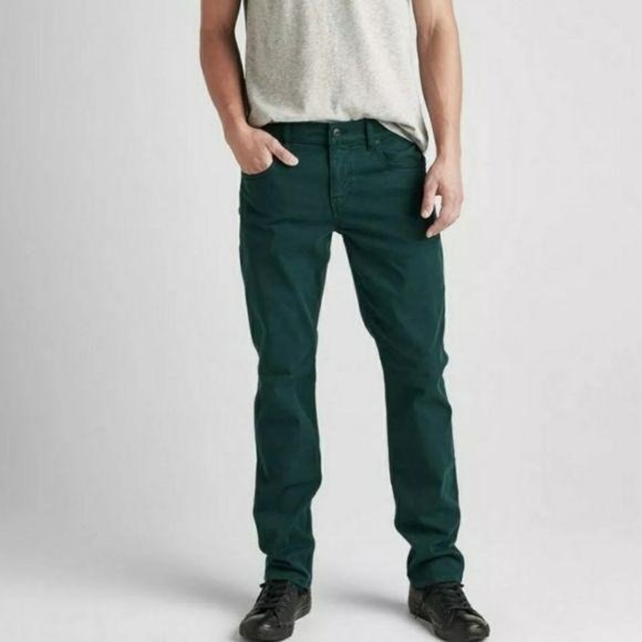 Hudson Blake Slim Straight Fit Teal Pants - Picture 3 of 7